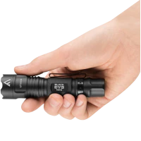 Latarka ręczna, Mactronic BLACK EYE MINI, 135 lm, bateryjna (1x AA), zestaw (klips, baterie), pudełko