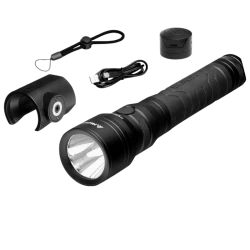 Latarka ręczna, Mactronic EXPERT PL3™, ładowalna, zestaw (akumulator 26650x2, magnetyczna ładowarka, uchwyt montażowy)