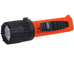 Latarka ręczna, Mactronic M-FIRE FOCUS Ex Atex, 235lm, bateryjna (4 x AA), zestaw (baterie, klips), kolor pomarańczowy, pudełko