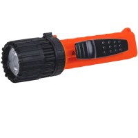 Latarka ręczna, Mactronic M-FIRE FOCUS Ex Atex, 235lm, bateryjna (4 x AA), zestaw (baterie, klips), kolor pomarańczowy, pudełko