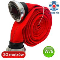 Wąż Tłoczny WP 75-20-ŁA/PU/PW, powlekany przedstawiony z perspektywy przedniej