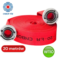 Wąż Tłoczny W 110-20-ŁA/S/PU/PW, powlekany [kolor], CNBOP, wkładka poliuretan, BZ