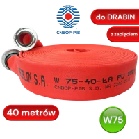 Wąż tłoczny W 75-40-ŁA/S/ZAP, do drabin, łącznik z zapadkami, powlekany [kolor], poliuretan, BZ