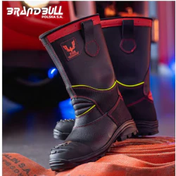Buty specjalne strażackie FHR 005 PL (skórzane, wsuwane,skóra tłoczona)