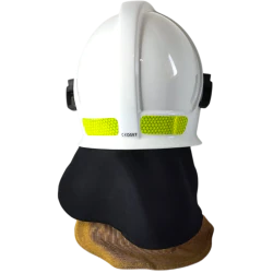 Hełm strażacki CALISIA VULCAN MO [wizjer metalizowany + okulary] KZPT OSP Biały