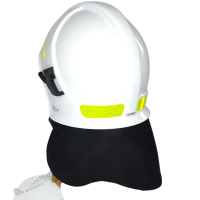 Hełm strażacki CALISIA VULCAN MO [wizjer metalizowany + okulary] KZPT OSP Biały