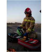 Zestaw ratownictwa medycznego PSP R1 w plecaku FIREGUARD R1 wersja ekonomiczna [BOXMET]