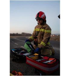 Zestaw ratownictwa medycznego PSP R1 w plecaku FIREGUARD R1 wersja PREMIUM [BOXMET]