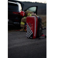 Zestaw ratownictwa medycznego PSP R1 w plecaku FIREGUARD R1 wersja PREMIUM [BOXMET] - BEZ DESKI