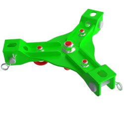 Głowica łącząca 3 podpory (trójnóg) dla podpory PT kod. GPT-3