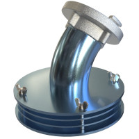 Smok ssawny do pomp szlamowych W75/52 kąt 45° model „S” typ SPS-75-45-2-S kod. MRTSPS1005