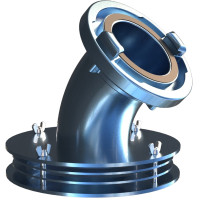 Smok ssawny do pomp szlamowych W110 kąt 45° model „S” typ SPS-110-45-2-S kod. MRTSPS1008