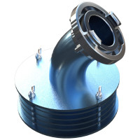 Smok ssawny do pomp szlamowych W75/52 kąt 45° model „K” typ SPS-75-45-4-K-70/20 kod. MRTSPS1002