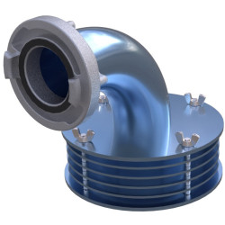 Smok ssawny do pomp szlamowych W75/52 kąt 90° kod. MRTSPS1003