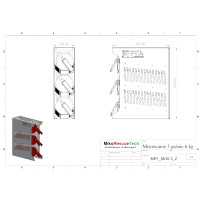 Mocowanie trzech gaśnic 6kg kod. MRTM1003