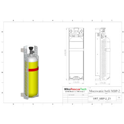 Mocowanie butli powietrznych kompozyt / stal typ MBP - 2 kod. MRTM1005