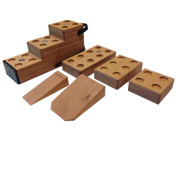 Zestaw zaawansowanej drewnianej stabilizacji - RJJ - FIRE MAX [ 4 komplety]