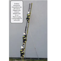 Drabina ZS 2100/3, szczeble 2x20, dł. 10,05m, masa 48kg