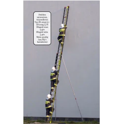 Drabina ZS 2095/3, szczeble 2x19, dł. 9,5m, masa 44kg