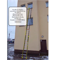 Drabina ratownicza nasadkowa DN 4084/3, szczeble 4x10, dł. 8,4m, masa 36,5kg