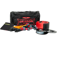 Torba STRAŻ Dragon Winch 4x4 [ pas 3m, 2x szekla 7/8, zblocze 8t, rękawiczki, tłumik na zerwanie liny]