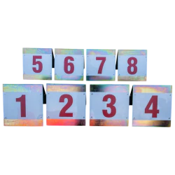 Tabliczki informacyjne STREFY ZMIAN (9 szt.)