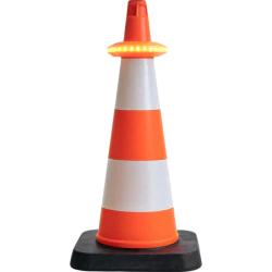 Dyski sygnalizacyjne zsynchronizowane Mactronic O-FLARE, ładowalne, zestaw [6x dysk, ładowarka, walizka] kolor amber