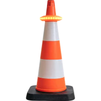 Dyski sygnalizacyjne zsynchronizowane Mactronic O-FLARE, ładowalne, zestaw [6x dysk, ładowarka, walizka] kolor amber