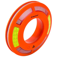 Dyski sygnalizacyjne zsynchronizowane Mactronic O-FLARE, ładowalne, zestaw [6x dysk, ładowarka, walizka] kolor amber