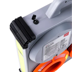 Dyski sygnalizacyjne zsynchronizowane Mactronic O-FLARE, ładowalne, zestaw [6x dysk, ładowarka, walizka] kolor amber