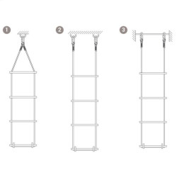 Drabina linowa poliamidowa DL010/20 metrów nr kat. DL 010 20