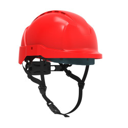 Hełm ATRA 10V czerwony, z wentylacją, więźba obrotowa kod. IH-101-100-03