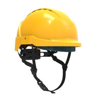 Hełm ATRA 10V żółty, z wentylacją, więźba obrotowa kod. IH-101-100-02