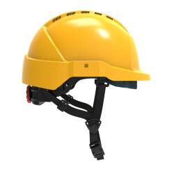 Hełm ATRA 10V żółty, z wentylacją, więźba obrotowa kod. IH-101-100-02