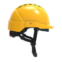 Hełm ATRA 10V żółty, z wentylacją, więźba obrotowa kod. IH-101-100-02