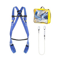 Zestaw BASIC 3 [ szelki P 03, amortyzator LB 101, zatrzaśniki AZ 011, worek transportowy ]