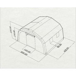 Namiot pneumatyczny ratowniczy V20 [z pompką]