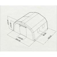 Namiot pneumatyczny ratowniczy V20 [z pompką]