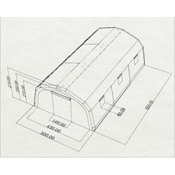 Namiot pneumatyczny ratowniczy V40 [z pompką]