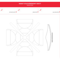Namiot Vento zadrukowany (Stałociśnieniowy) z kompletem ścian 5x5m [z pompką]