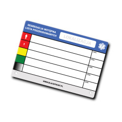 Zestaw do segregacji TRIAGE GO, kolor czerwony