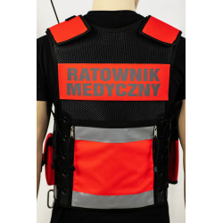 Kamizelka taktyczna - medyczna FLUORESCENCYJNA WZÓR III