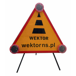 Znak świetlny z akumualtorami LI-ION [WEK]