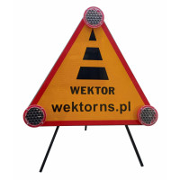 Znak świetlny z akumualtorami LI-ION [WEK]