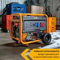 Agregat prądotwórczy jednofazowy JCB Tools 7,9 kW (AVR, rozruch)