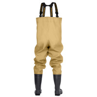 Spodniobuty MAX z kaloszami bezpiecznymi S5 SBM01 beżowe