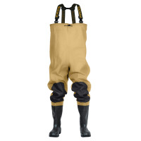 Spodniobuty MAX z kaloszami bezpiecznymi S5 SBM01 beżowe