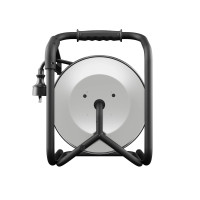 Przedłużacz bębnowy metalowy, specjalistyczny [3x2,5, 20m, czarny, IP44] kod. W-99249