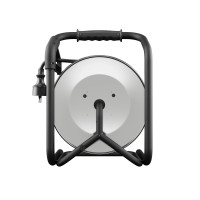 Przedłużacz bębnowy metalowy, specjalistyczny [3x2,5, 50m, czarny, IP44] kod. W-99281