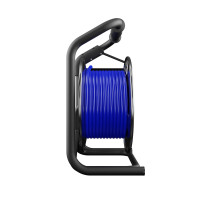 Przedłużacz bębnowy metalowy, specjalistyczny, gniazdo nieobracalne [3x2,5, 20m, niebieski, IP44] kod. W-99267
